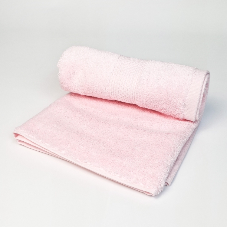 Ręcznik polski Gruby bawełniany- Jasny różowy70x140 egipt/ 600gsm!, rulon z góry
